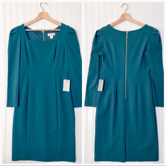 Rachel Parcell Square Neck Long Sleeve Ponte Dress - Picture 7 of 16